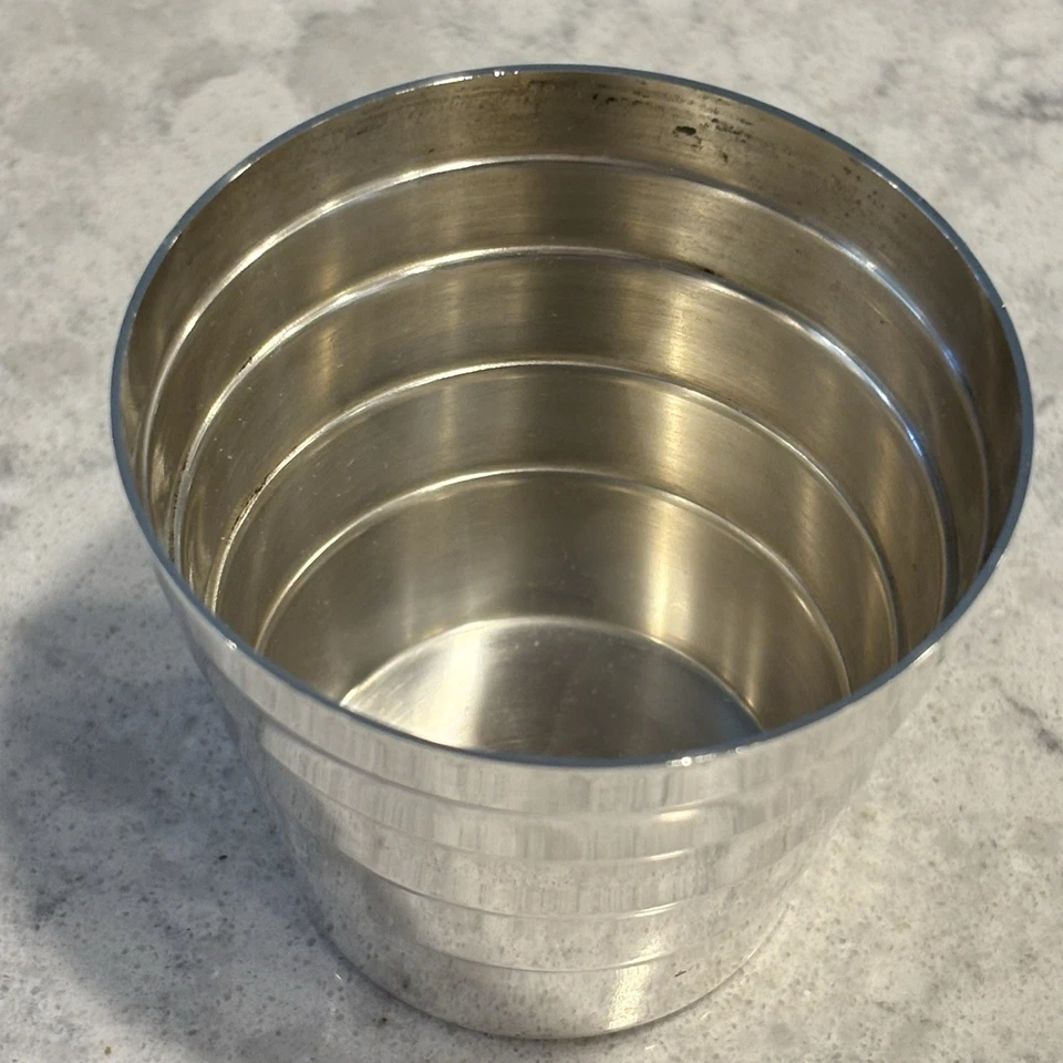 Antigo Tiffany & Co. Vidro de Tiro de Prata Esterlina / Jigger, Art Deco Pd. Raro em excelente estado usado - Imagem 2 de 4