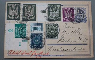 DR INFLA BRIEFE SAMMLUNG MIT NUR BESONDEREN BELEGEN VIELE MIT OBERRAND FRANKAT.