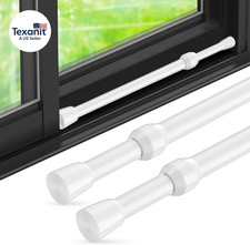 Window Security Bar 2 Pack, Adjustable Sliding Lock for Sliding Glass Doors, Saf