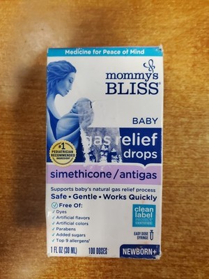Mommy s Bliss Gas Relief Drops Simethicone Newborn+ 1 oz. Exp. 4/30/27 E17E