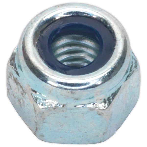 Sealey Nylon Lock Nut M5 Zinc DIN 982 Pack of 100