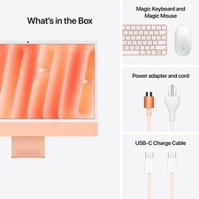 Apple iMac with M4 Chip OrangeM4 8-Core 24GB 256GB 24 4480 x 2520 143 w with bar