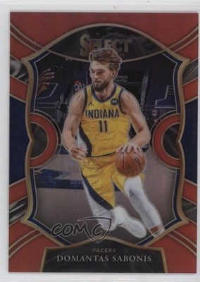 2020-21 Panini Select Concourse Red Prizm 181/199 Domantas Sabonis #56 0q26