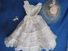 New ListingVintage 1959-61 Barbie Plantation Belle Original Dress and Hat White Tagged Doll