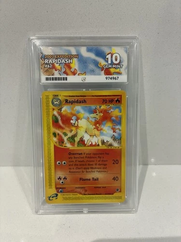 RAPIDASH ACE 10 62/165 Expedition 2002 POP 1 English Pokemon Card