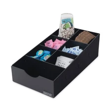 Vertiflex® Condiment Caddy, 8 3/4w x 16d x 5 1/4h, Black