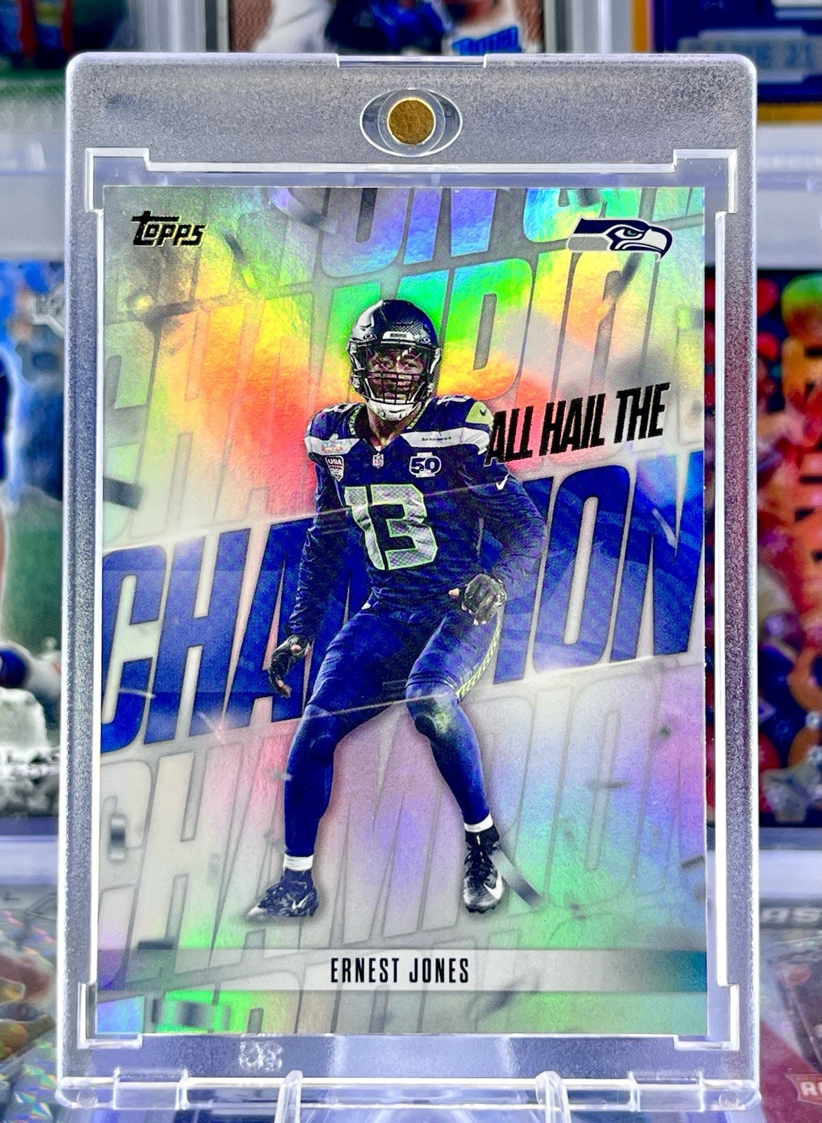 2026 Topps Ernest Jones - All Hail The Champs Holo Insert SP - Seattle Seahawks