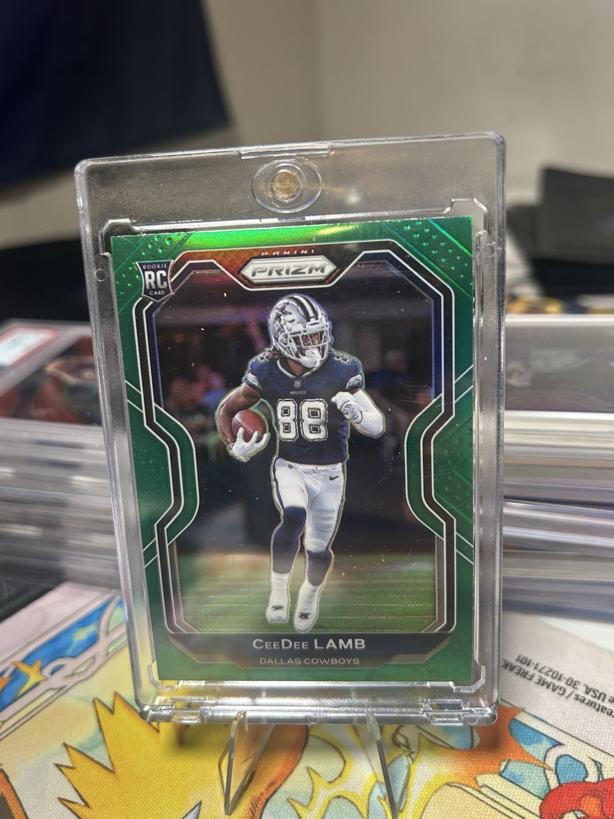 2020 Panini Prizm - Rookie CeeDee Lamb #334 Green Prizm (RC)