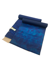Vintage Japanese Kimono Fabric Roll Set 2 Blue Silk 350cm 360cm