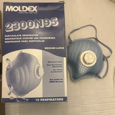 Moldex 2300 N95 Particulate Respirator Mask w/ Breathing Exhalation Valve 10/Box