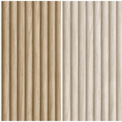 Riffelholz Lamellenoptik Tapete Holzplatte Feature Wand Eiche oder Esche