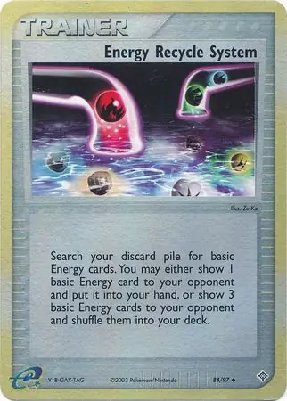 Energy Recycle System - 84/97 - Pokemon Ex Dragon Reverse Holo Rare Card NM