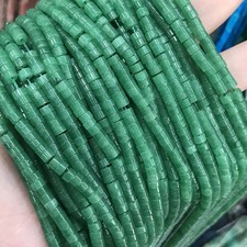 2x4mm High Quality Dye Emerald Green Jade Heishi Spacer Beads for Jewelry Making