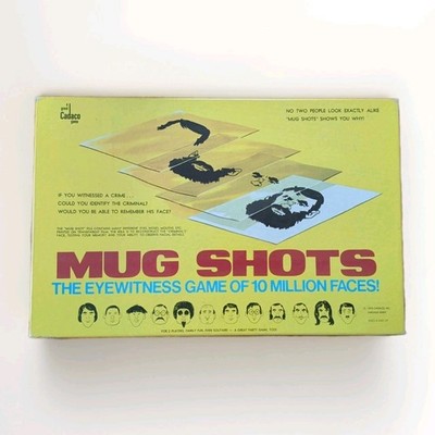  1975 MUG SHOTS Board Game by Cadaco, Inc. (COMPLETE)