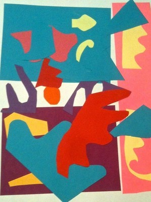 Bunte abstrakte Collage Formen von Henri Matisse moderner Kunstdruck A1-A4 Poster