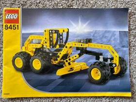 LEGO Technic 8451-1B Grader 100% Complete, No Instructions, No Box