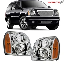 For GMC Yukon Denali XL1500 2500 2007-2014 Amber Headlamp Headlight Left+Right