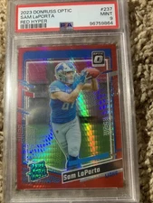 2023 Panini Donruss Optic - Rated Rookie Sam LaPorta #237 Red Hyper Prizm (RC)