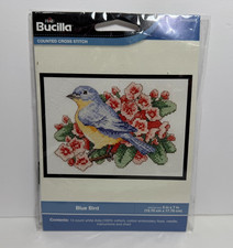 NOS - Plaid Bucilla Blue Bird Counted Cross Stitch Kit 2015
