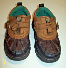Polo Ralph Lauren Kids Shoes size 10.5, Brown/Black, Pre-owned 1956 