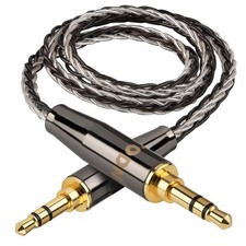 High-Quality 3.5mm Audio Cable - OCC Silver Core HiFi AUX Male to Male Cord for