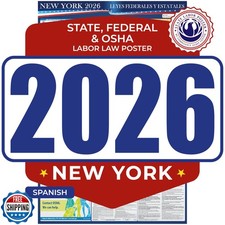 2026 New York State and Federal Labor Law Poster - Spanish Versio