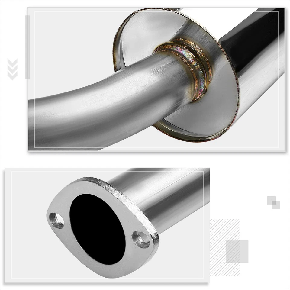 Silenciador de punta para 00-05 Mitsubishi Eclipse 4CYL 3G 2.4L 4.5" S.S escape Catback Foto 4 de 4