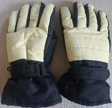 Crane Thinsulate Insulation Fleece gefütterte Handschuhe Größe L/9. Schwarz/Gelb. Preloved