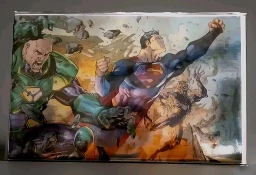 ACTION COMICS SUPERMAN #1050 Jim Lee Foil Virgin Variant   *LMTDto2000   NM+