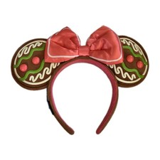 2024 Disney Parks Disney Eats Holiday Gingerbread Minnie Mouse Ears Headband NWT