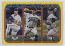 2024 Series 1 League Leaders Yellow Chris Bassitt Zach Eflin Gerrit Cole 1pr8