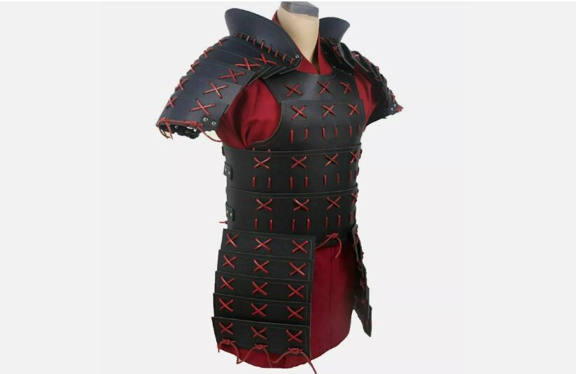 VENTA DE FIN DE SEMANA Samurai Leather Armor larp cosplay disfraz armadura...