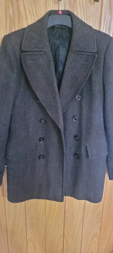 Pavone Burberry vintage grigio lana