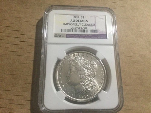 1889 Morgan Dollar (NGC Au Details - Improperly Cleaned)