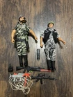 Lot Of 2 1992 12 Inch GI Joe Figures W/ A Bunch Of Weapons