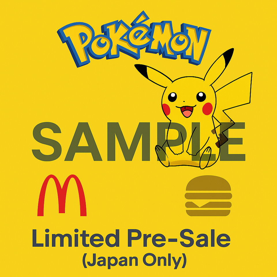 McDonald's 2025 Pikachu Promo Card  Japanese S-Promo 020/M-P, Holo, 10  Copies  Aug 9 Pre-Sale! Mcdonalds Pokemon Promo