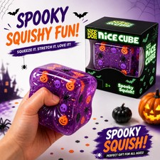 Nee-Doh-Halloween Nice Cube , Spooky Squish Schyling Halloween Squishy
