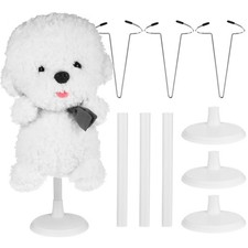  4 Pcs Movable Display Stands Plastic Standing Baby Doll Model Holder Organizer