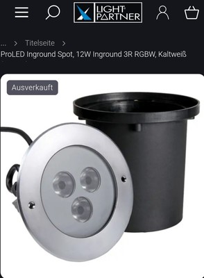 ProLED Inground 3R RGBW L17137WR OVP Einbaustrahler Innen- & Außenbereich NEU