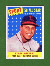 1958 Topps #476 Stan Musial - Set-Break - HOF - St.L Cards - (crease-read) VG+