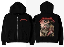 Metal*lica Horsemen Zip-up Hoodie Size S-5XL Fanmade
