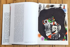 Joan Miró 2 Original Lithosgraphien Denis Bablet Révolutions Scéniques 1975 Buch