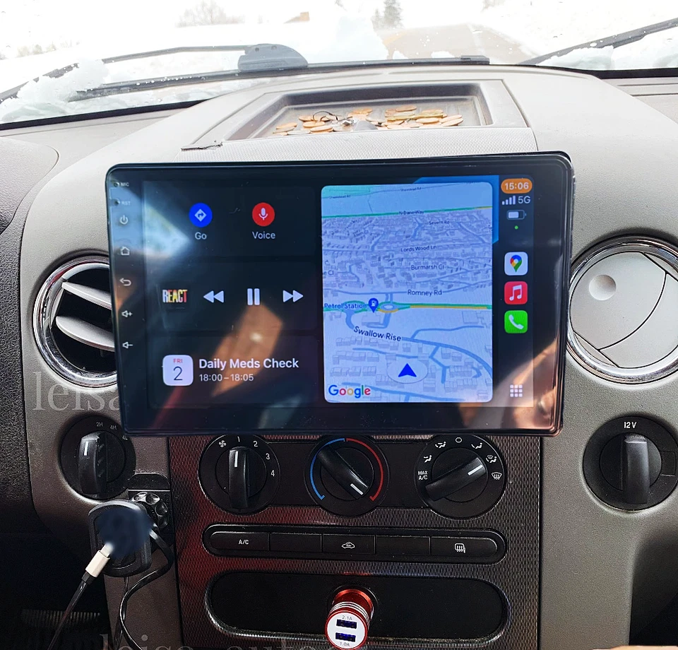 For 2004-2008 Ford F150 Carplay 10.1" Android 13 Car Stereo Radio GPS NAVI Foto 4 de 4