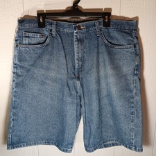 Wrangler Shorts Men's Size 40 Blue Relaxed Fit Denim 100% Cotton
