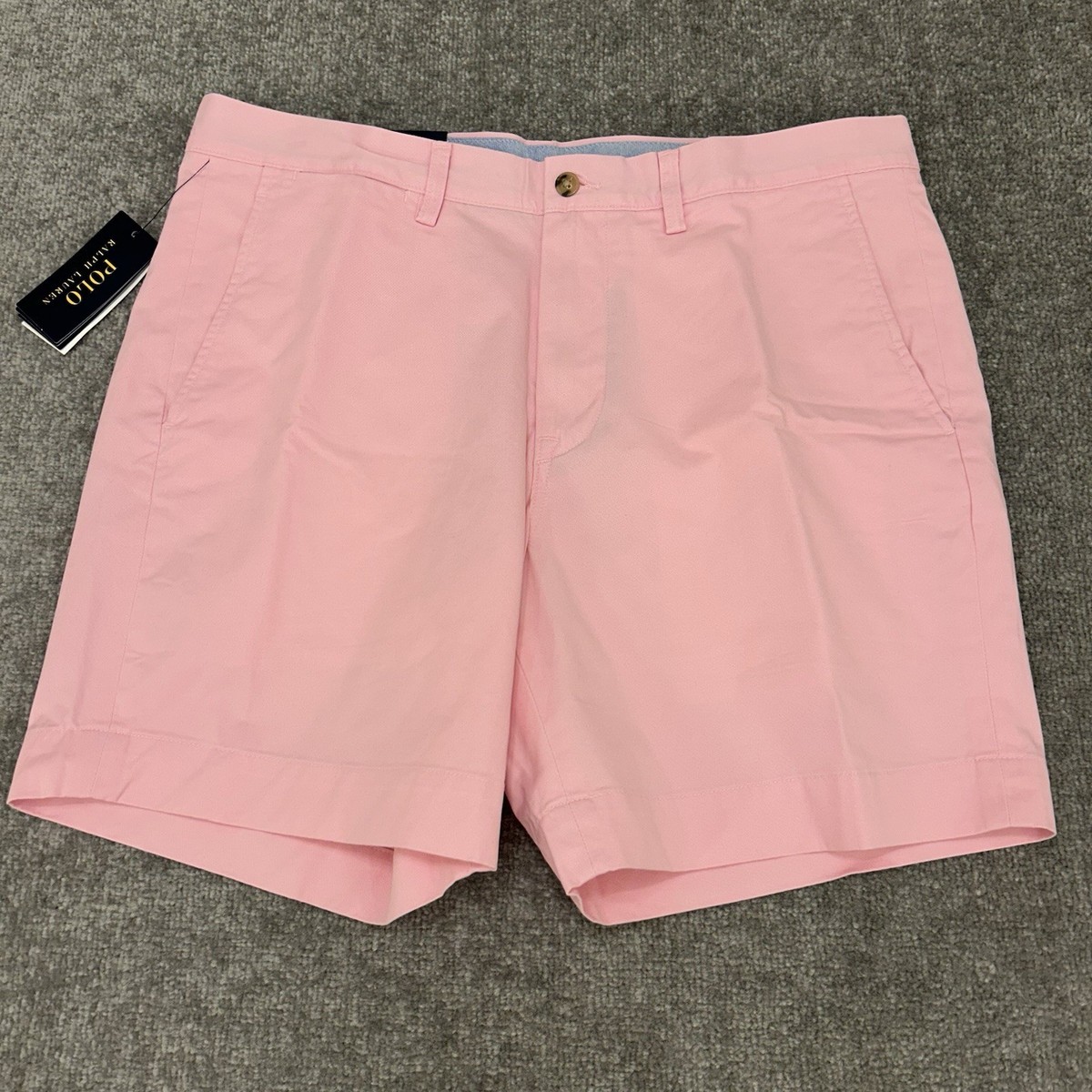 Polo Ralph Lauren Shorts Mens 35 Pink Stretch Classic Fit Chino