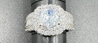 White Sapphire White Gold 925 Silver Ring — photo 2