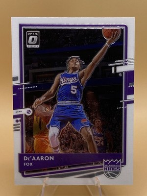 De'Aaron Fox 2020-21 Donruss Optic #23 Sacramento Kings Trading Card FREE SHIP