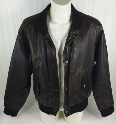 Chevignon® Lederjacke Port Avion Gr. XL Vintage 80er 90er Int. Shipp. - Bild 1 von 4