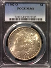 1902-O Morgan Dollar, PCGS MS64, nice coin