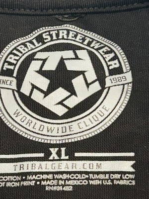 Tribal Gear Tshirt “ Baker Train” Graffiti Black Tee Size XL | eBay